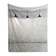 Modern Minimalist Ambesonne Black White Art Soft Flannel Fleece Throw Blanket Pl