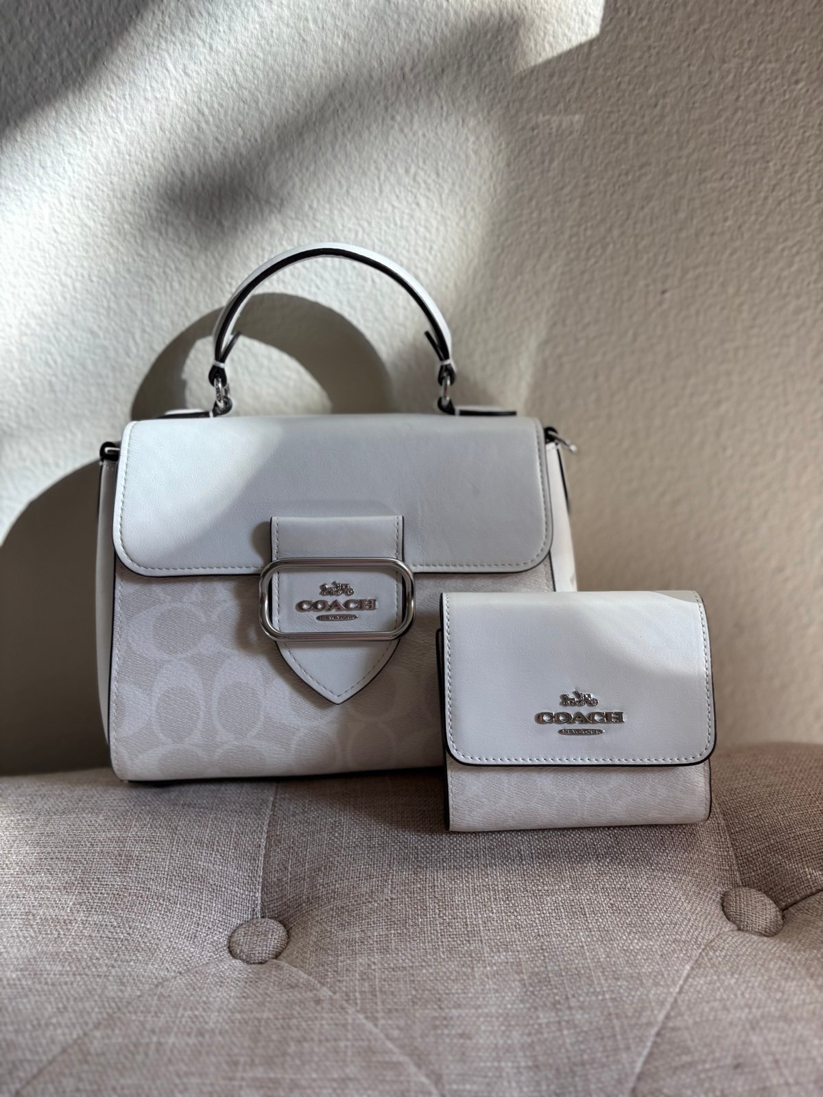 Coach Morgan Top Handle Satchel and Wallet