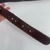 Vintage Women's Real Leather Stitch Point Adjustable Buckle Belt Brown One Size