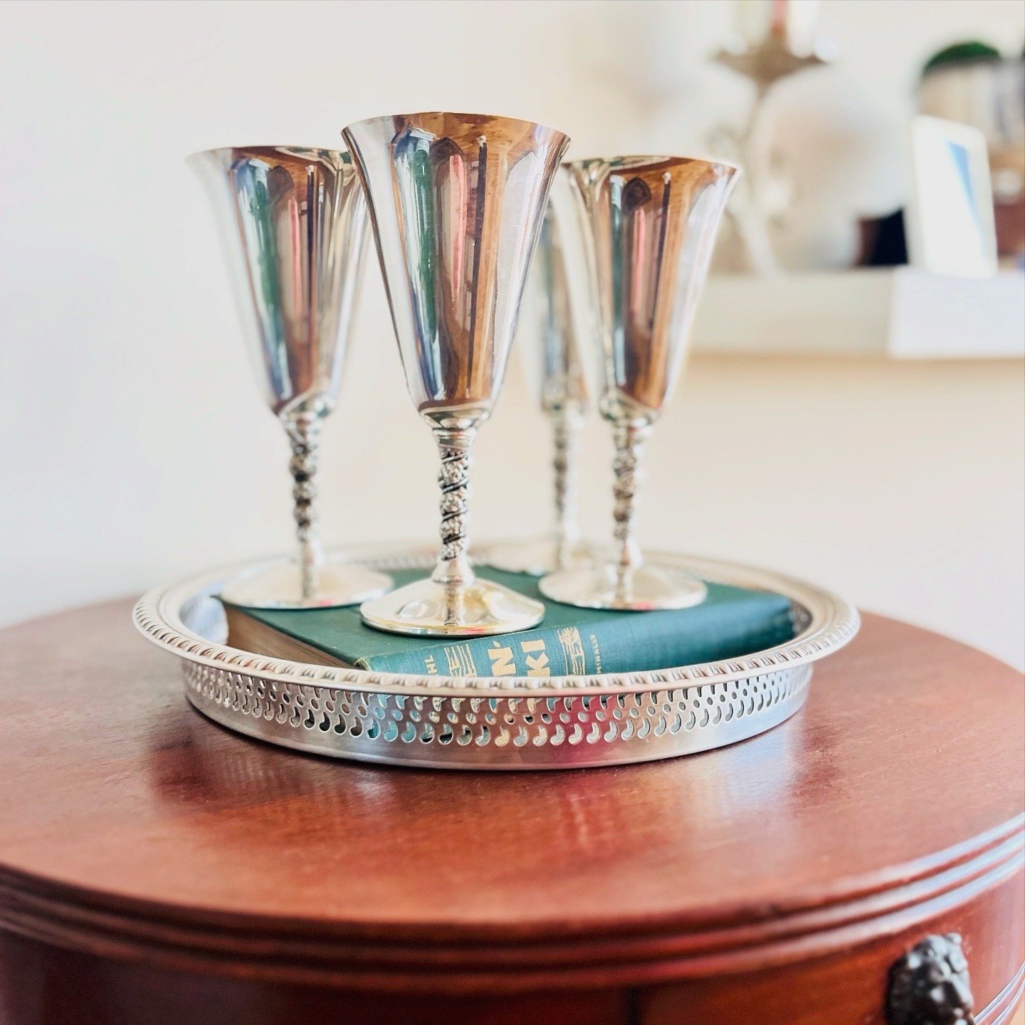 Silver-plate Spanish Vintage Goblets (12 total)