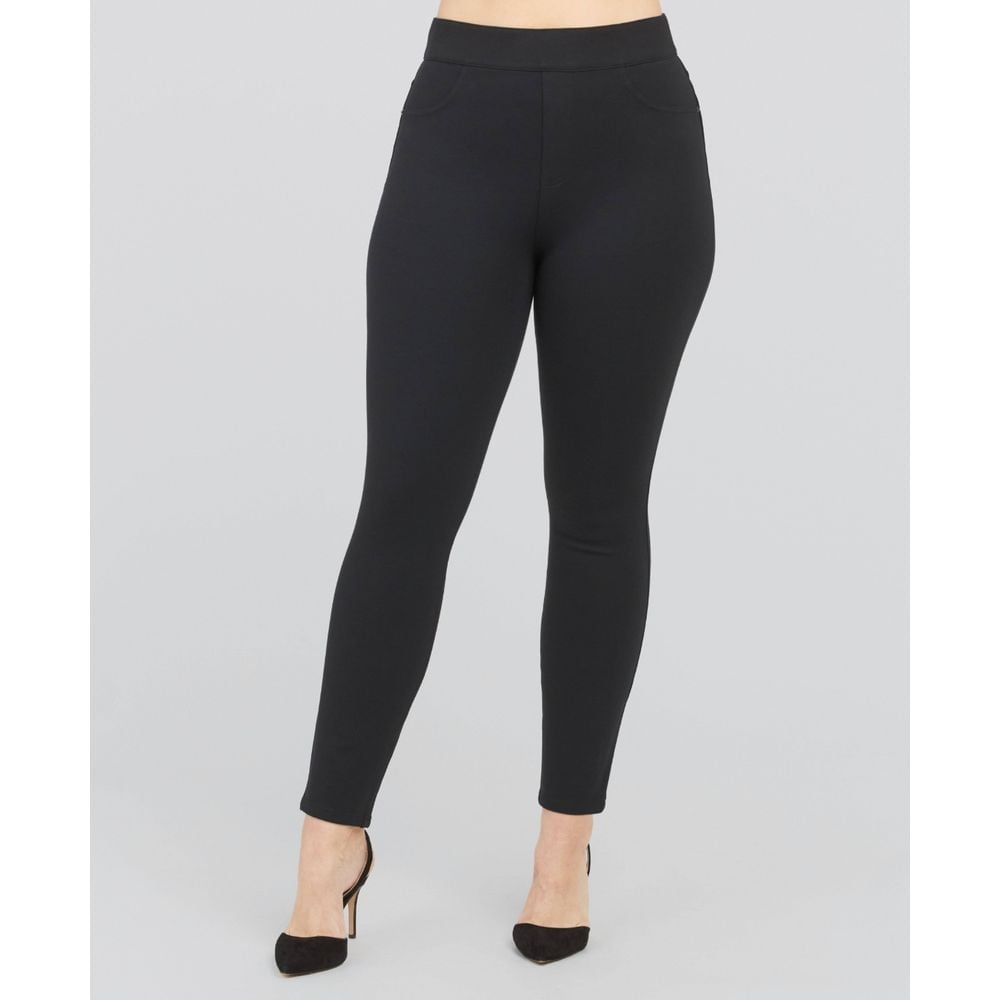 Spanx The Perfect Black Pants Womens XL Skinny Ankle Pull On Back Pockets