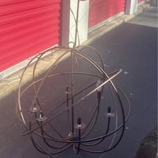 Sphere hanging light! Mid-Century Modern or Farmhouse Decor