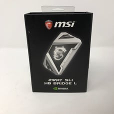 MSI 2Way SLI HB Bridge L (on 1st and 5th Slot), Silver - OPEN BOX