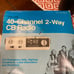 CB radio 2 way 40 channel with antenna
