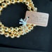 Womens MIA Fiore made in Italy 18k gold plated 3 stack bracelets