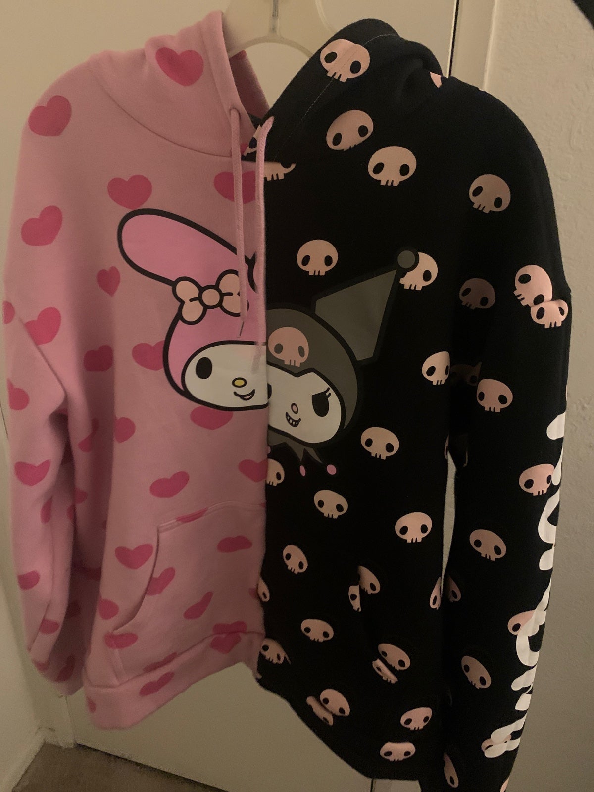 Dumbgood X Sanrio My Melody/Kuromi Split Hoodie