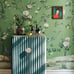 Anthropologie Blossom Chinoiserie Mural Wallpaper Garden Birds In Green NWOT