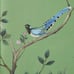 Anthropologie Blossom Chinoiserie Mural Wallpaper Garden Birds In Green NWOT