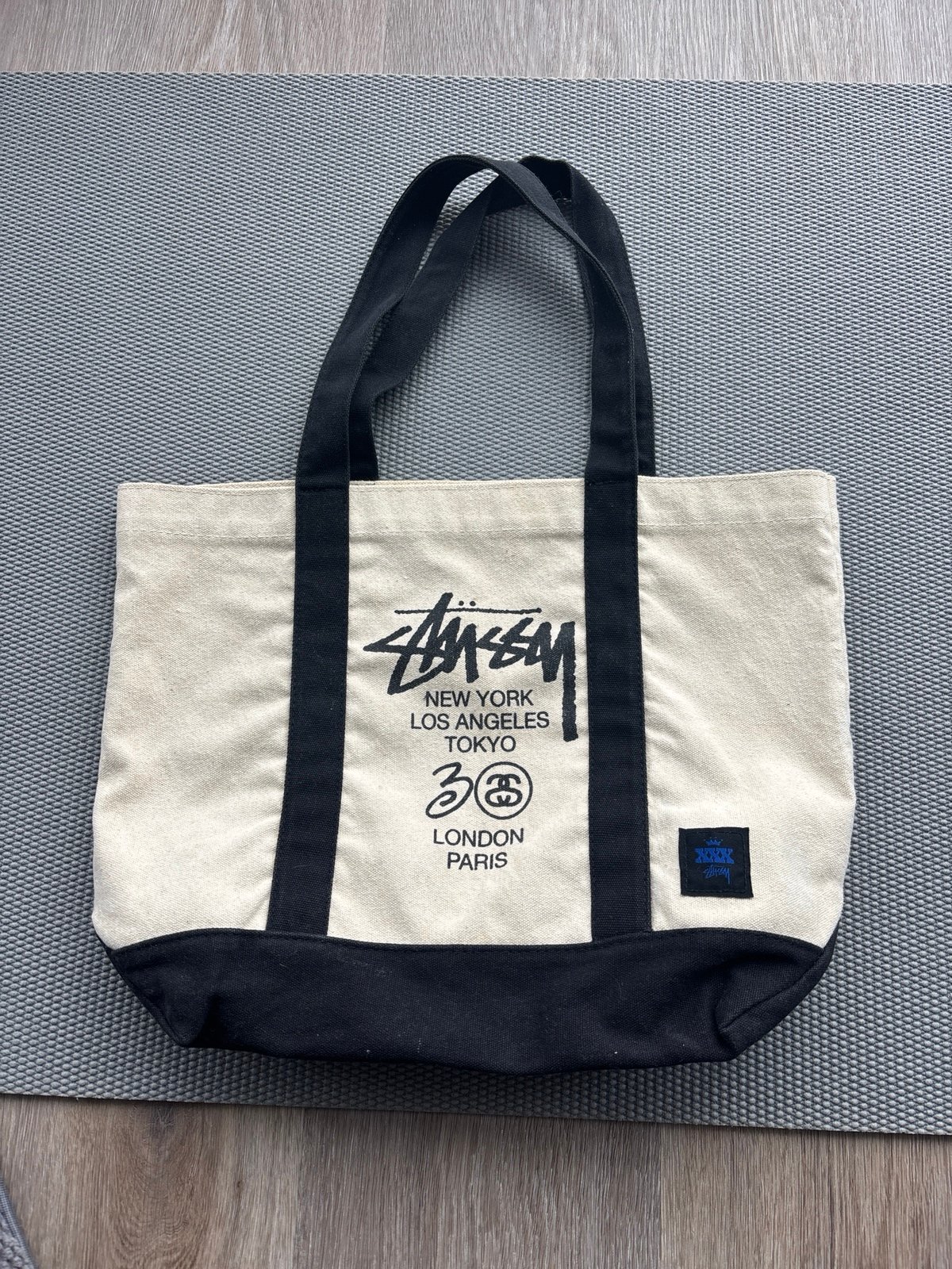 Rare stussy tote hardcanvas bag