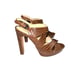 Alexandre Birman Brown Reptile Print Heels 37