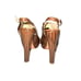 Alexandre Birman Brown Reptile Print Heels 37