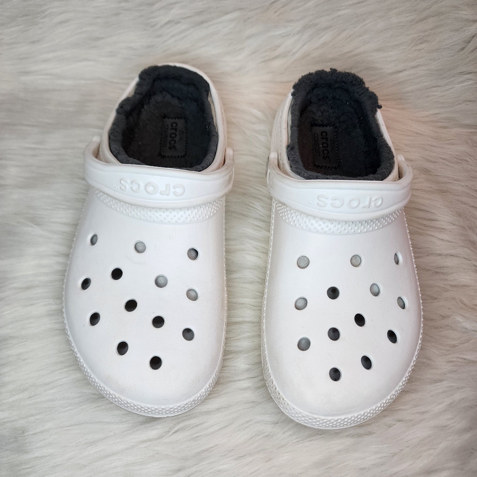 Crocs Classic Lined Clog white size-M9 W11