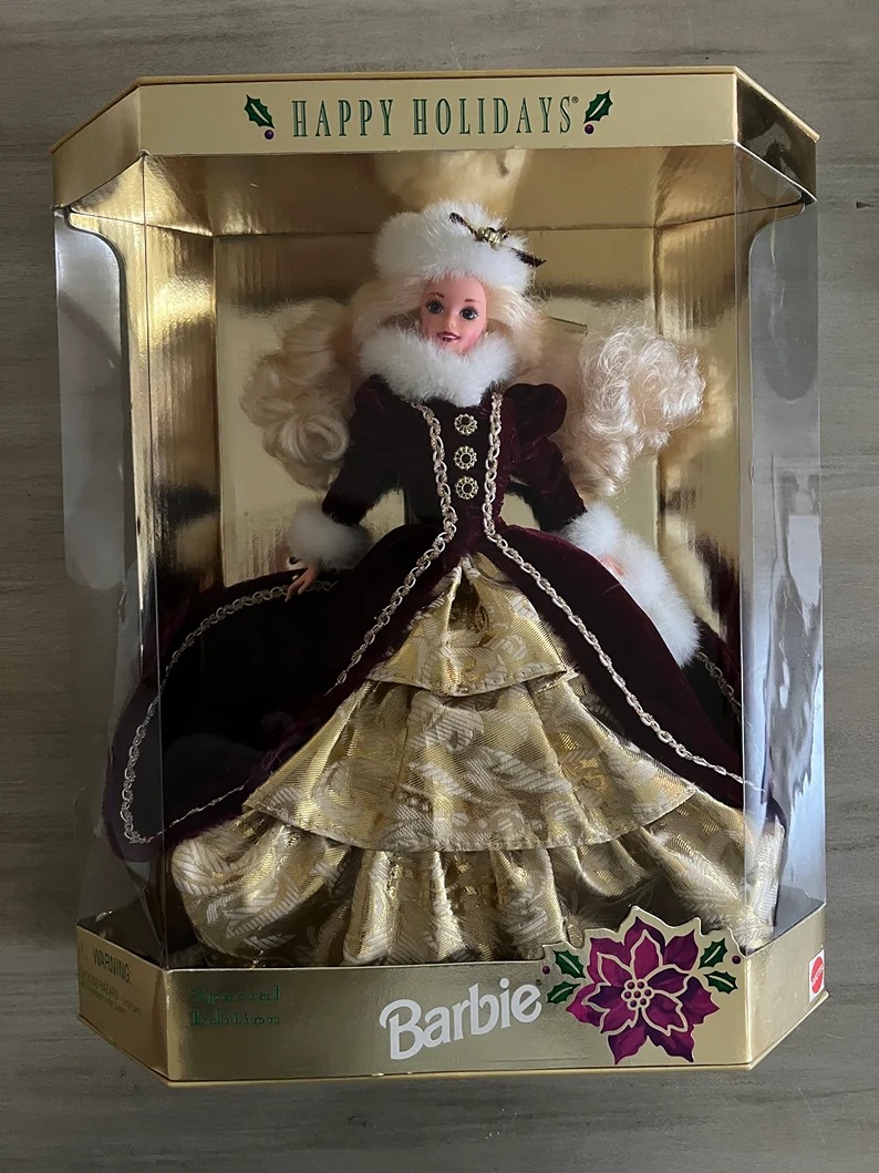 Holiday 1996 Barbie Special Edition Doll, 9th in Holiday Barbie Set, NRFB, Great