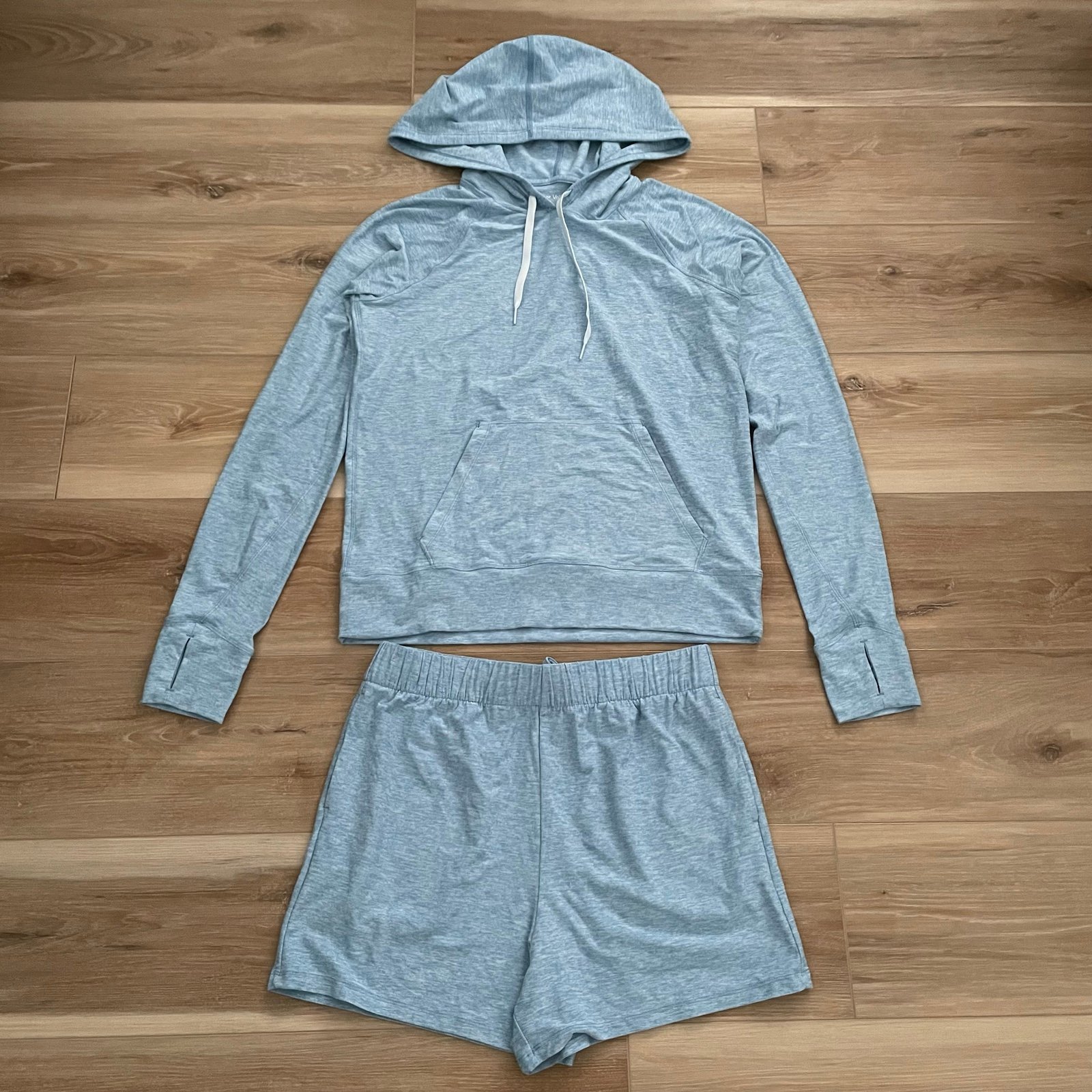 Outdoor Voices CloudKnit Hoodie and Short Set S