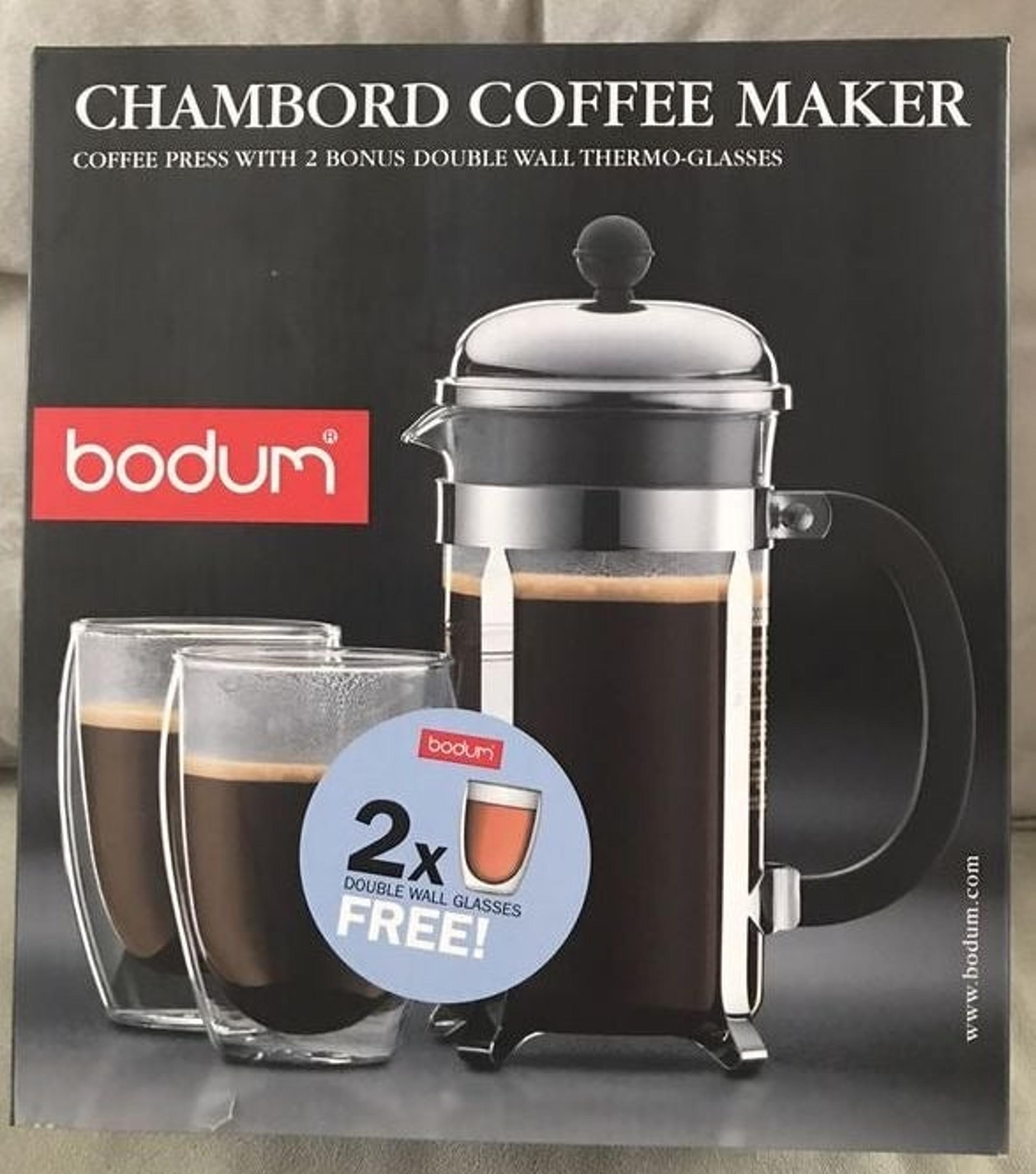 Bodum Chambord 8 cup French Press Bonus