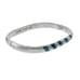 Southwest Mexico Taxco TN-50 Sterling Silver Turquoise Bangle Bracelet 6.75