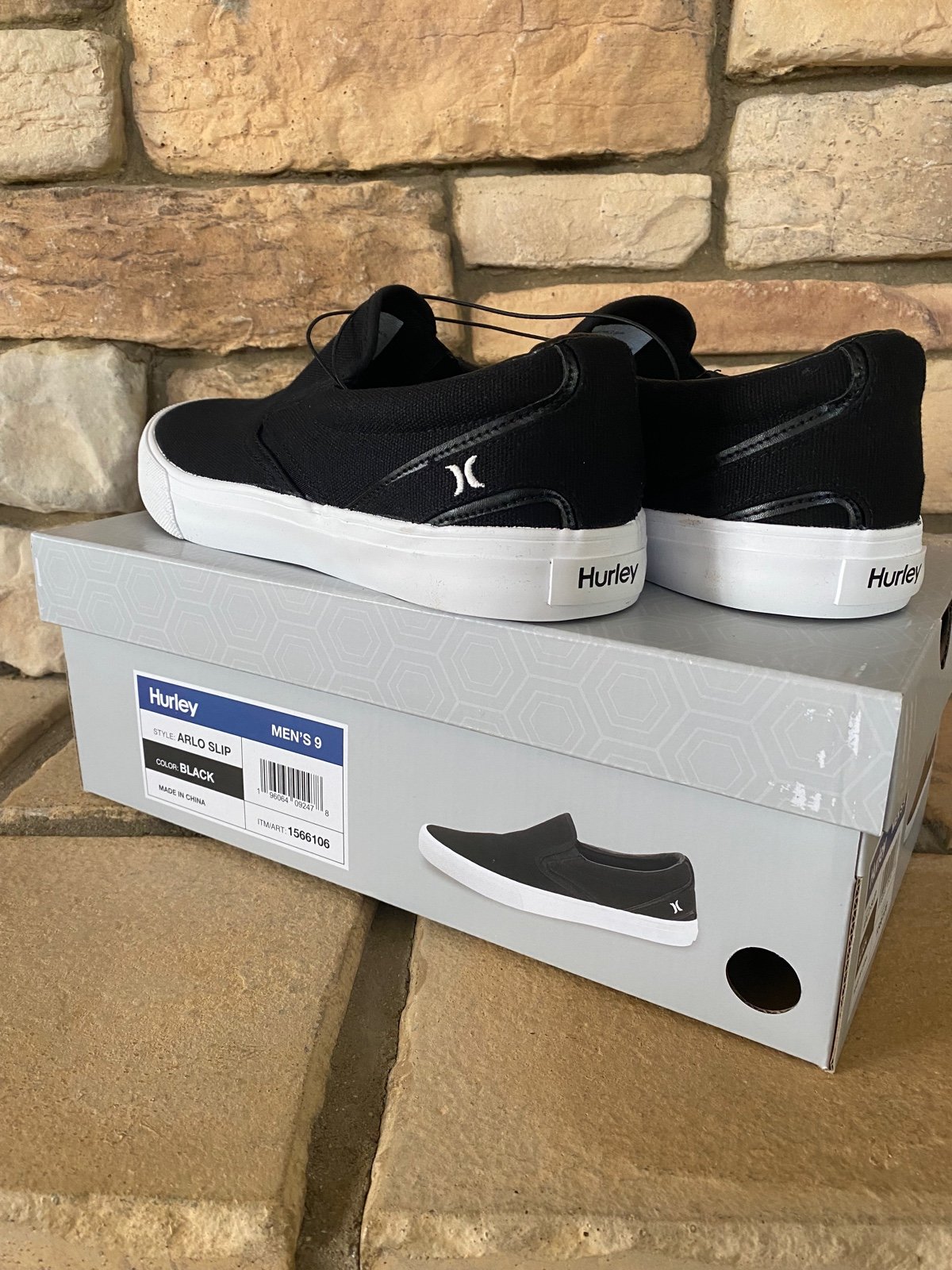 quality assurance New 9 Size Shoes On Slip Canvas Arlo Black Hurley Mens Men quality assurance New 9 Size Shoes On Slip Canvas Arlo Black Hurley Mens Men