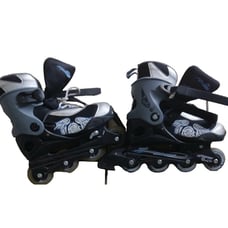 Bladerunner Twist adjustable Rollerblades sz 4-7 Boys girls Blue ABEC 3 Skate