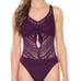 NEW BECCA Swim One Piece Swimsuit Purple Play Crochet Festival Beach Resort XS