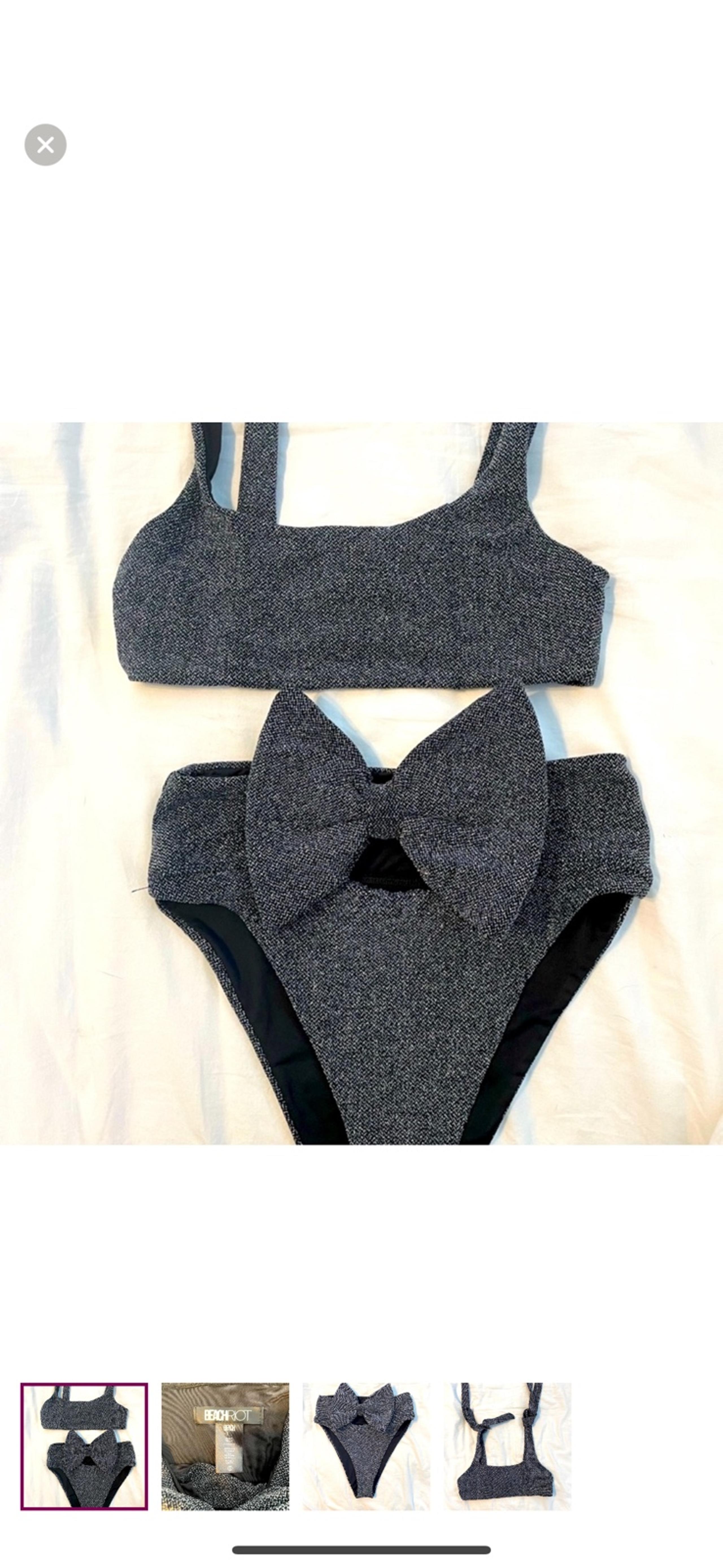 LIKE NEW BEACH RIOT SPARKLY BIKINI