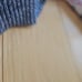 Burgess Cotton cashmere Women's Sm Sweater Grey Pink Cream Winter Nordic Bulky