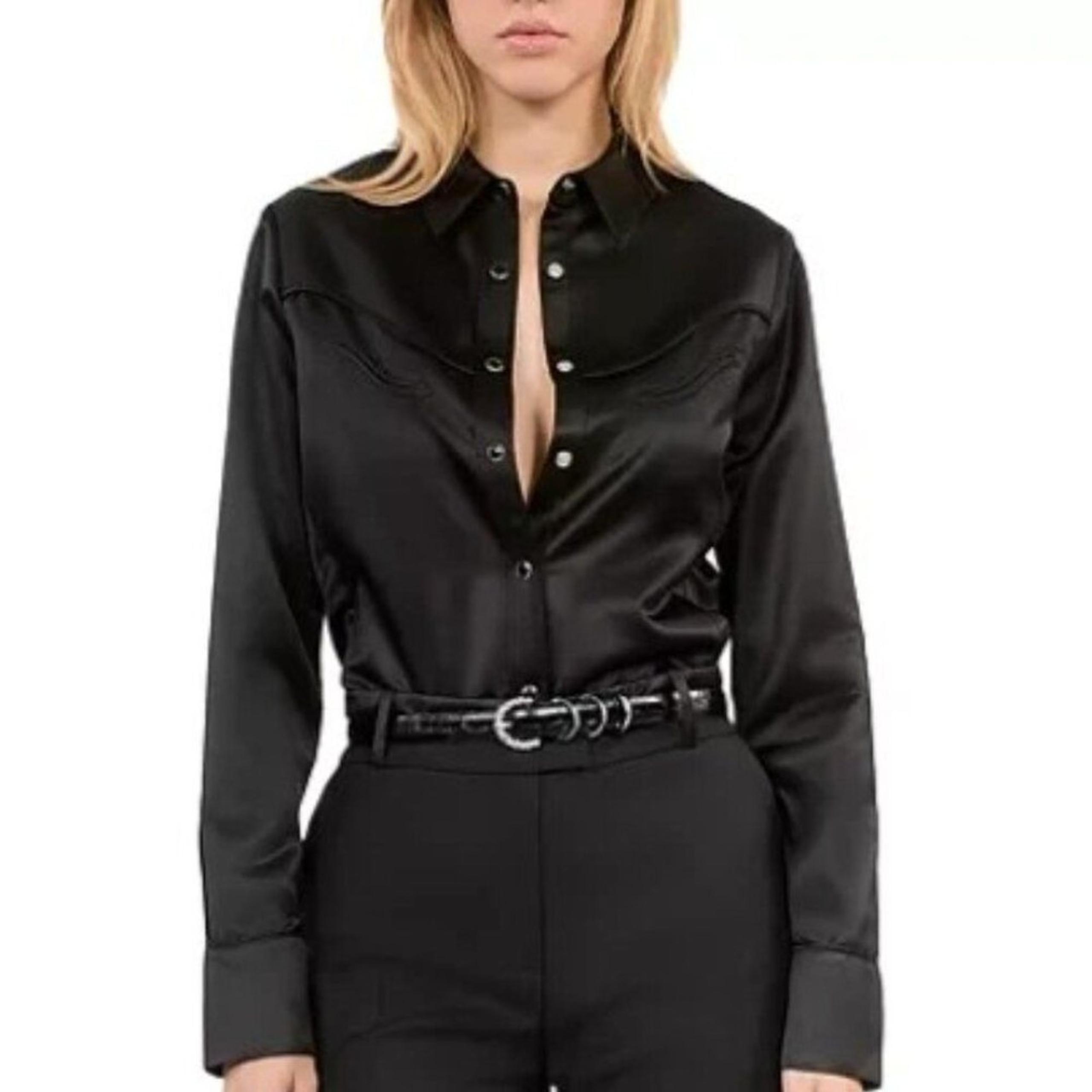 The Kooples Satin Western Shirt