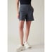 ATHLETA Voyager Linen Short Navy Blue 100% Linen size 8