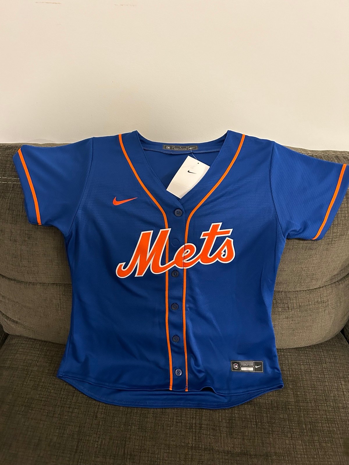 Nike Authentic New York Mets MLB Baseball Blue Jersey Women’s Size: Medium