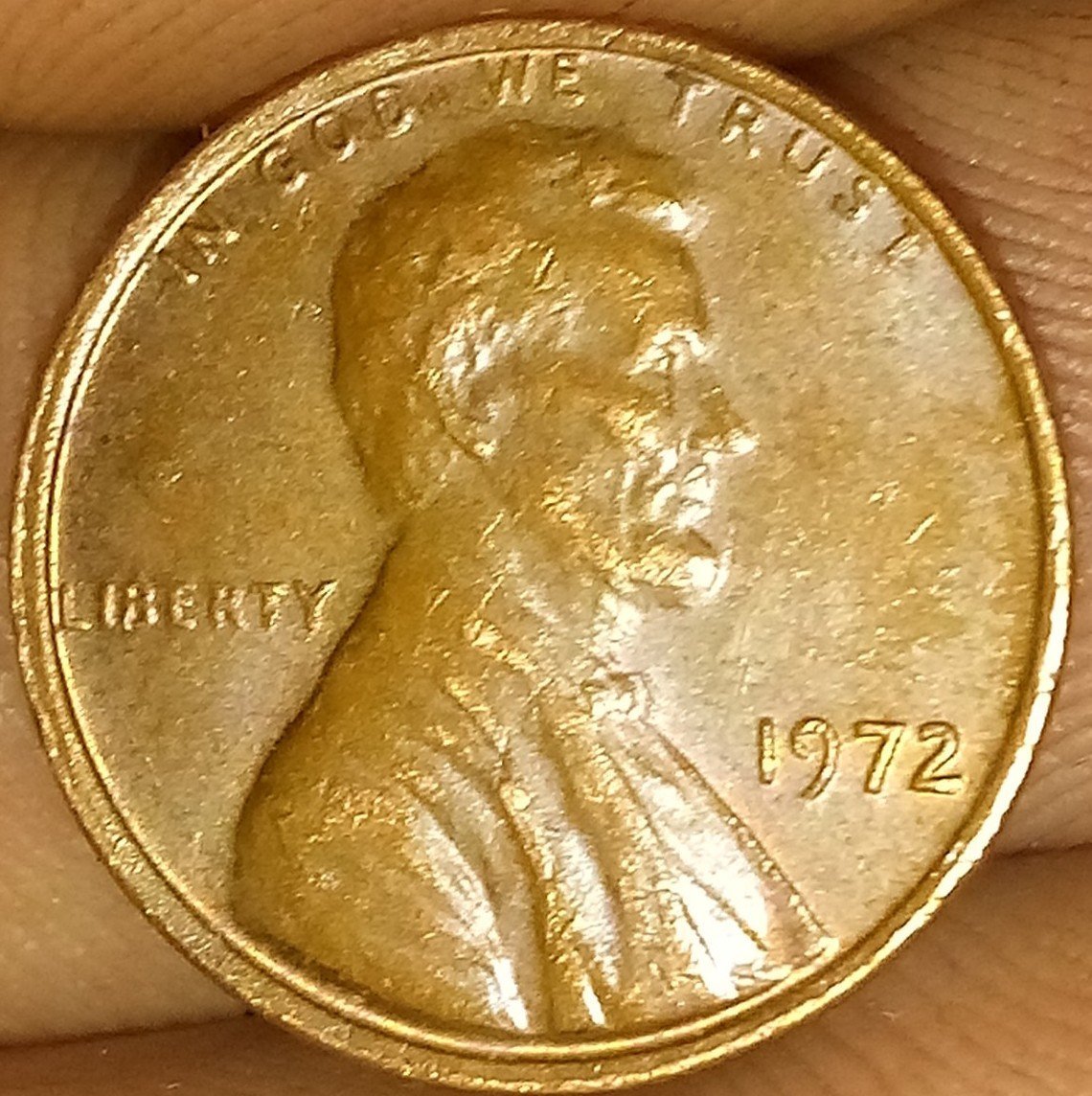 VF Ultra Rare 1972 Double Die Error Penny ( Variety 1)