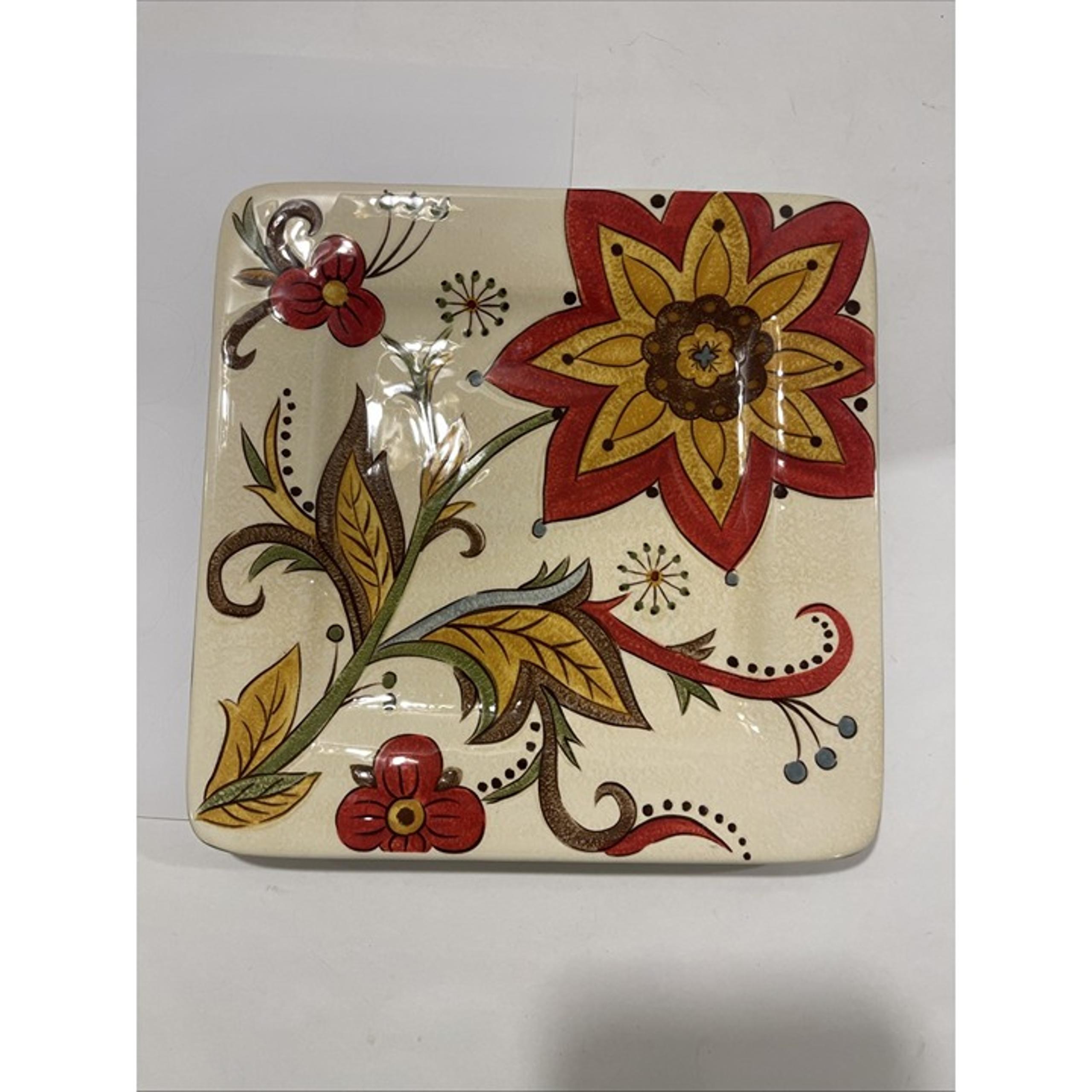 PIER 1 Imports CARYNTHUM  Salad Dessert Plate Earthenware 8.75"  Retired READ