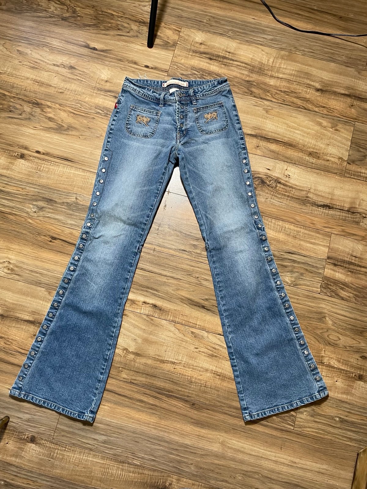VINTAGE PARASUCO FLARED JEANS - Y2K - 2000S STREETWEAR - BOOTCUT - LOW RISE