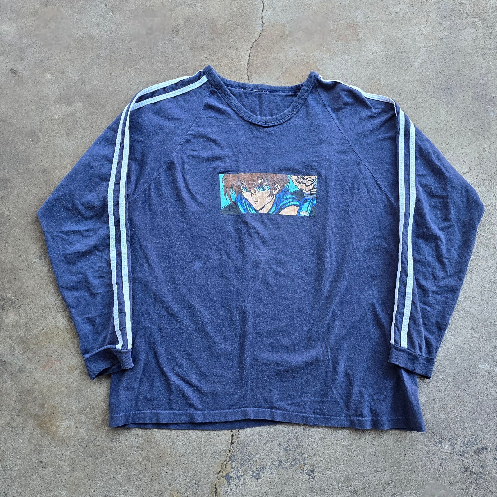 Pig Pen Vintage Grunge 90s Rare Anime Shirt Pigpen Rave Skater XL Long Sleeve