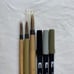 Calligraphy brushes, ink and pens