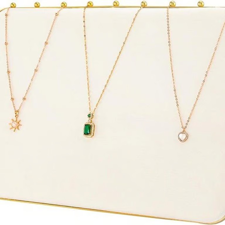 NEW Necklace Display Stands for Selling with Velvet, Large Metal Necklace