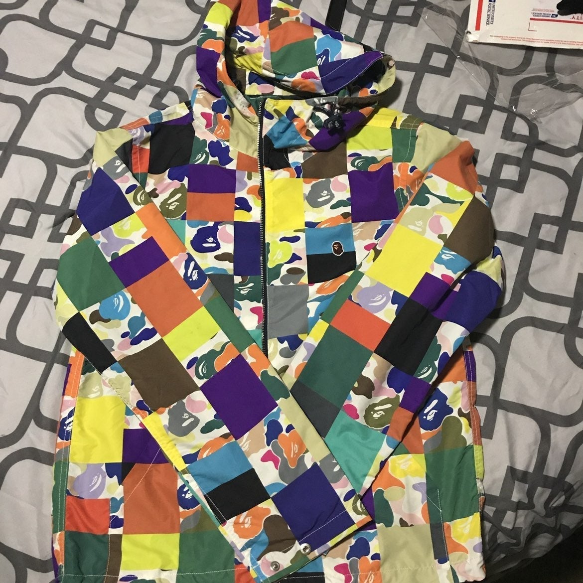 Bathing ape plaid jacket.