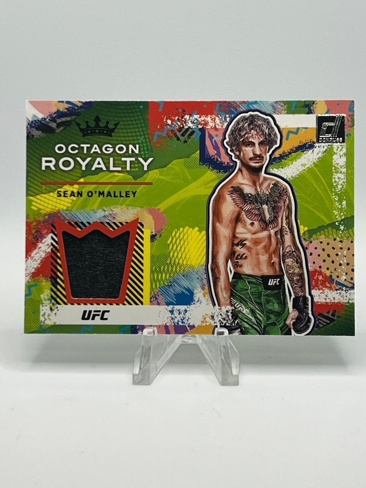 2022 Donruss UFC Sean O'Malley Octagon Royalty card ufc mma fighter worn Relic