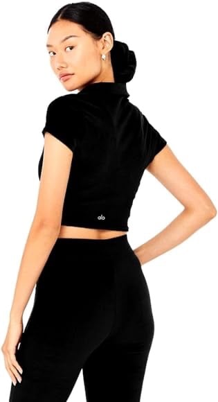 NWT Alo Yoga Velour Choice Polo Sz M