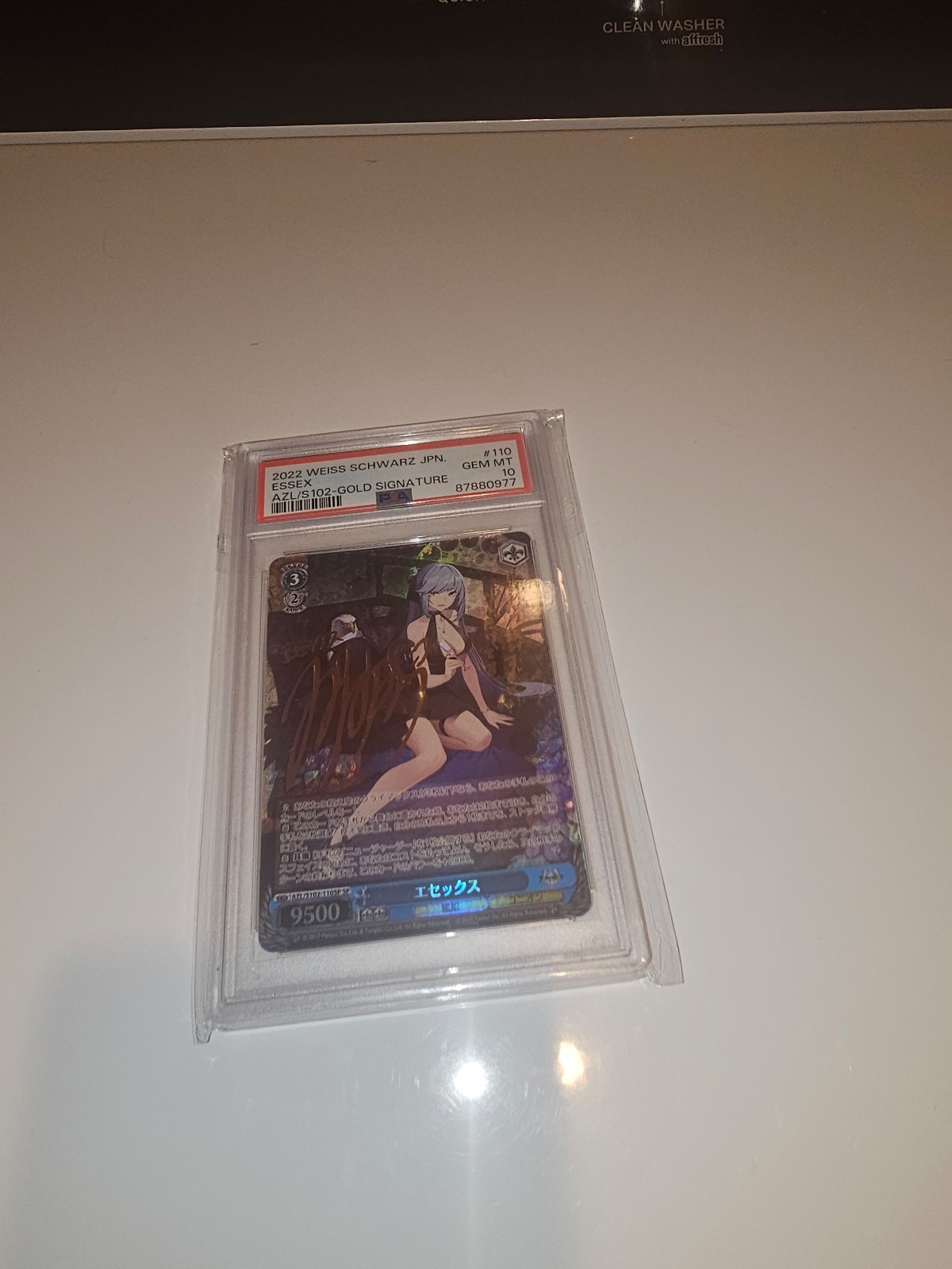 2022 Weiss Schwarz Azure Lane Essex Gold Signature PSA 10