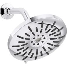 KOHLER Bellerose 3-Spray Patterns 1.75 GPM 8 in. Wall Mount Fixed Shower Head