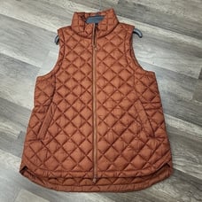 Athleta Wisper Featherless Quilted Vest Size XL in Sequoia Brown