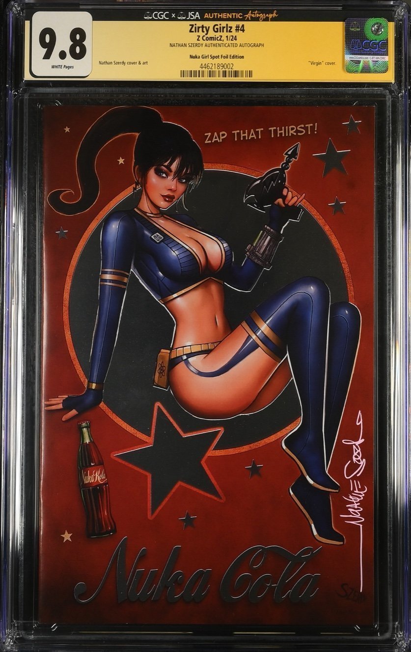 Zirty Girls #4 Spot foil edition CGC 9.8 Nuka Cola
