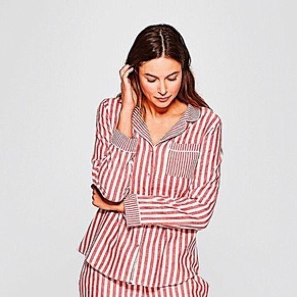 Gilligan & O’Malley Striped Pajama Top