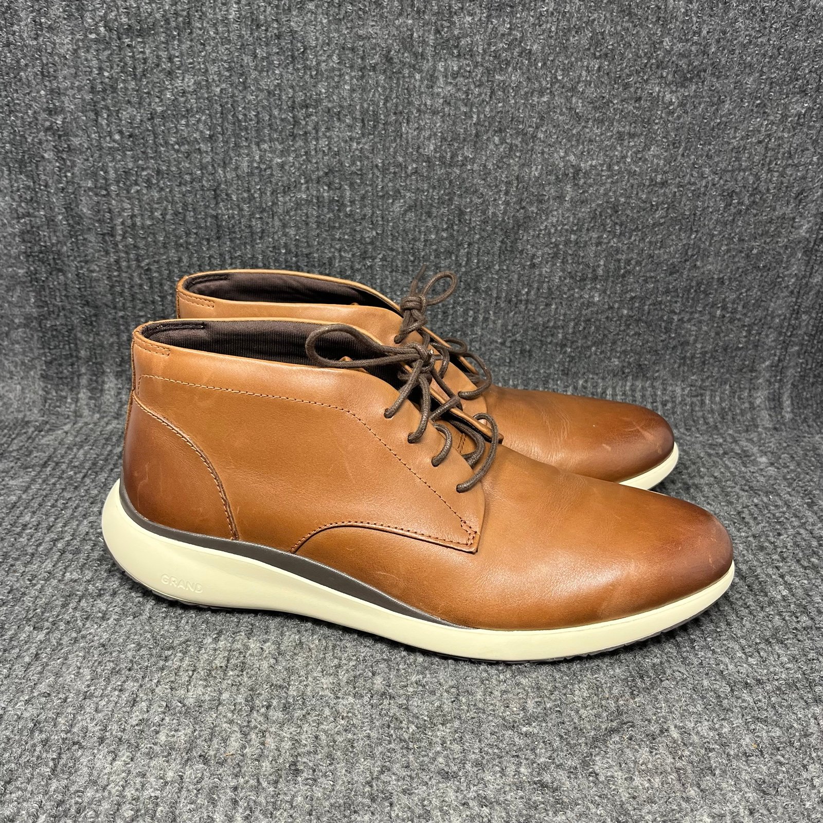 NEW Cole Haan Grand Troy Chukka Boots Brown Leather Mens Size 11 M C33196