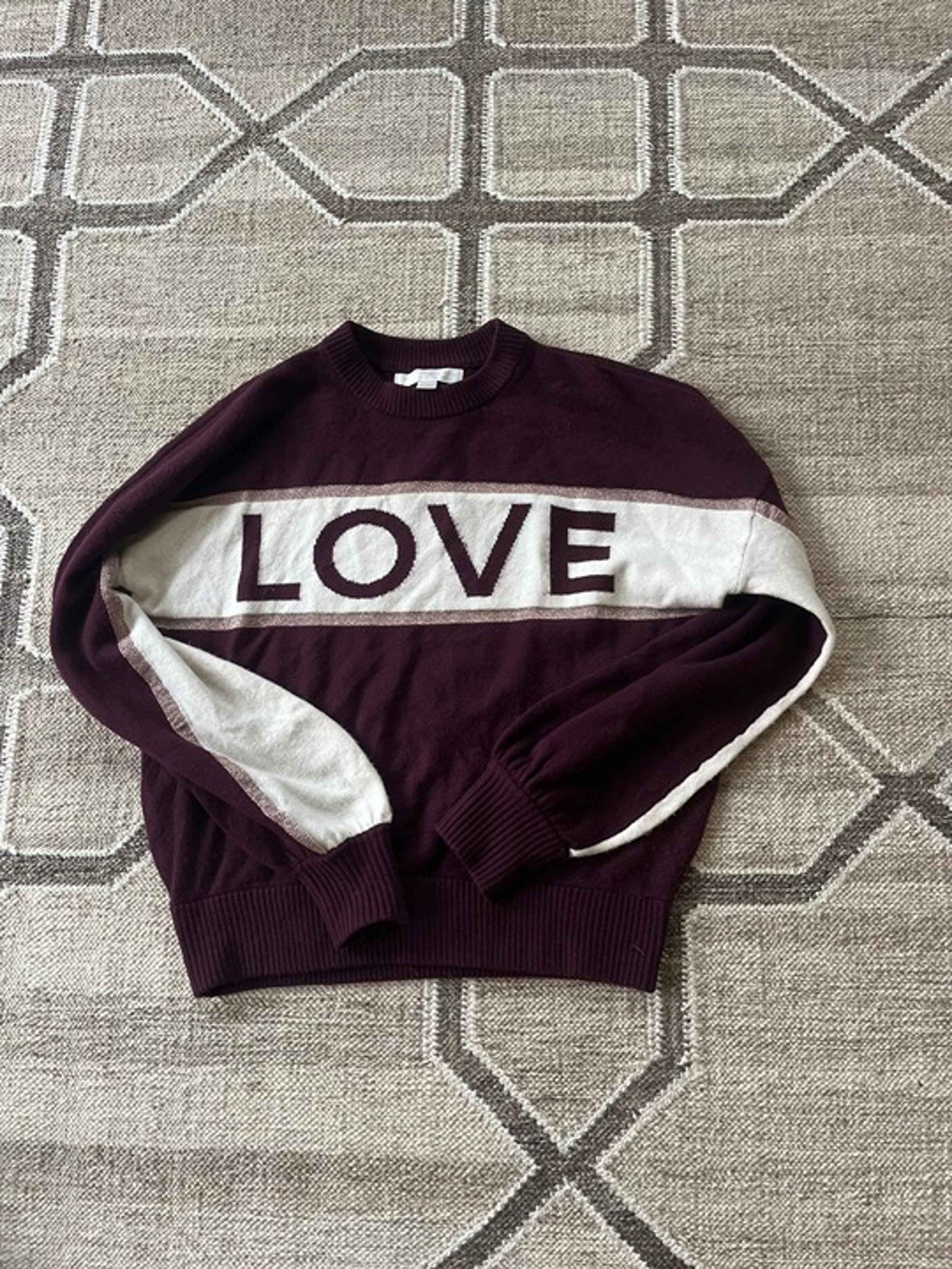 Spiritual Gangster XS LOVE Wool Blend Sweater Super Soft Crewneck