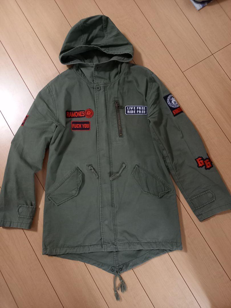 AUTHENTIC Olive Green Patch Mod Coat