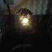 Garden Solar Lights Metal Dog Crackle Glass Globe Stake Lights, Waterproof