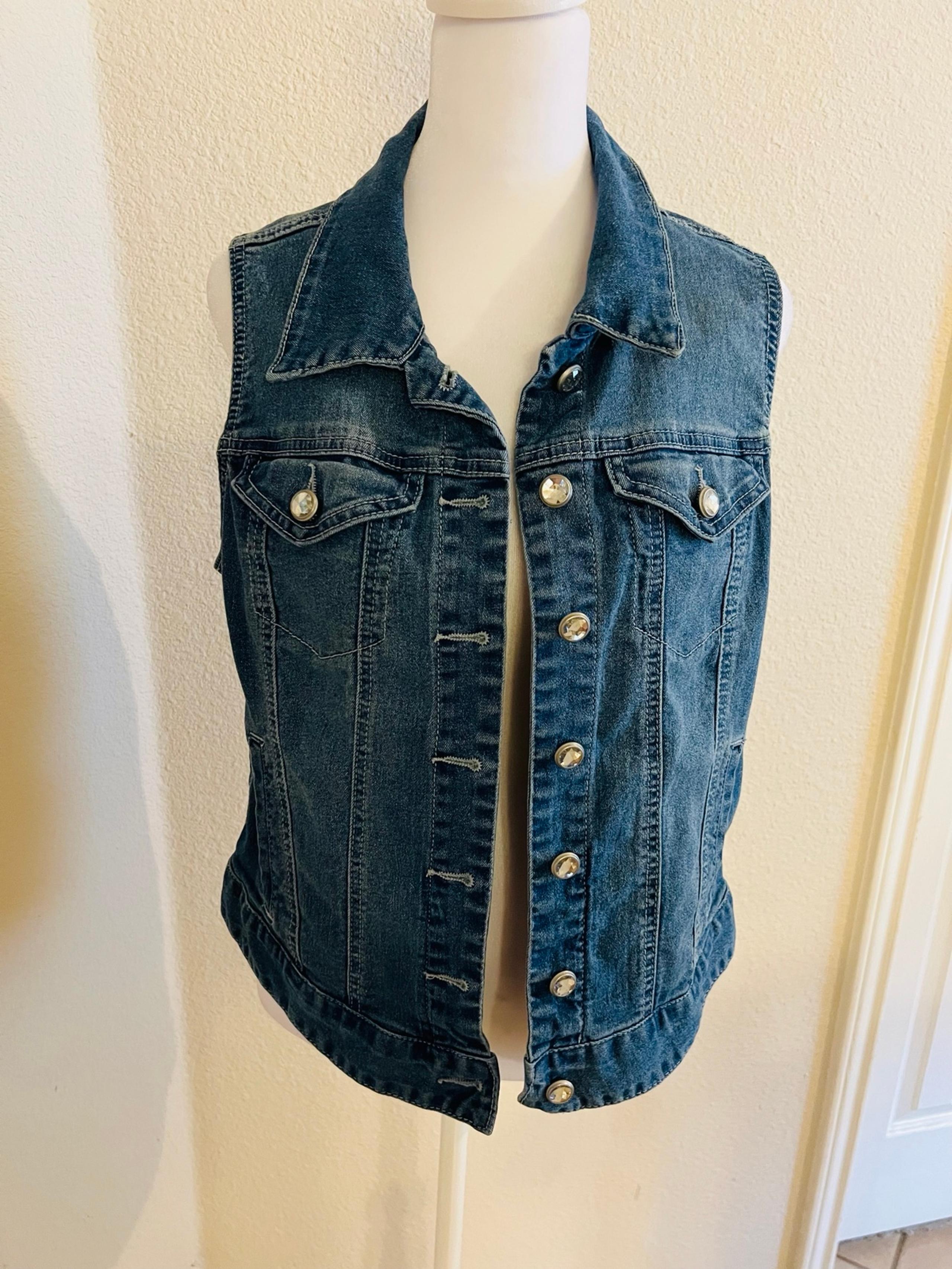 Style & Co M denim  Vest