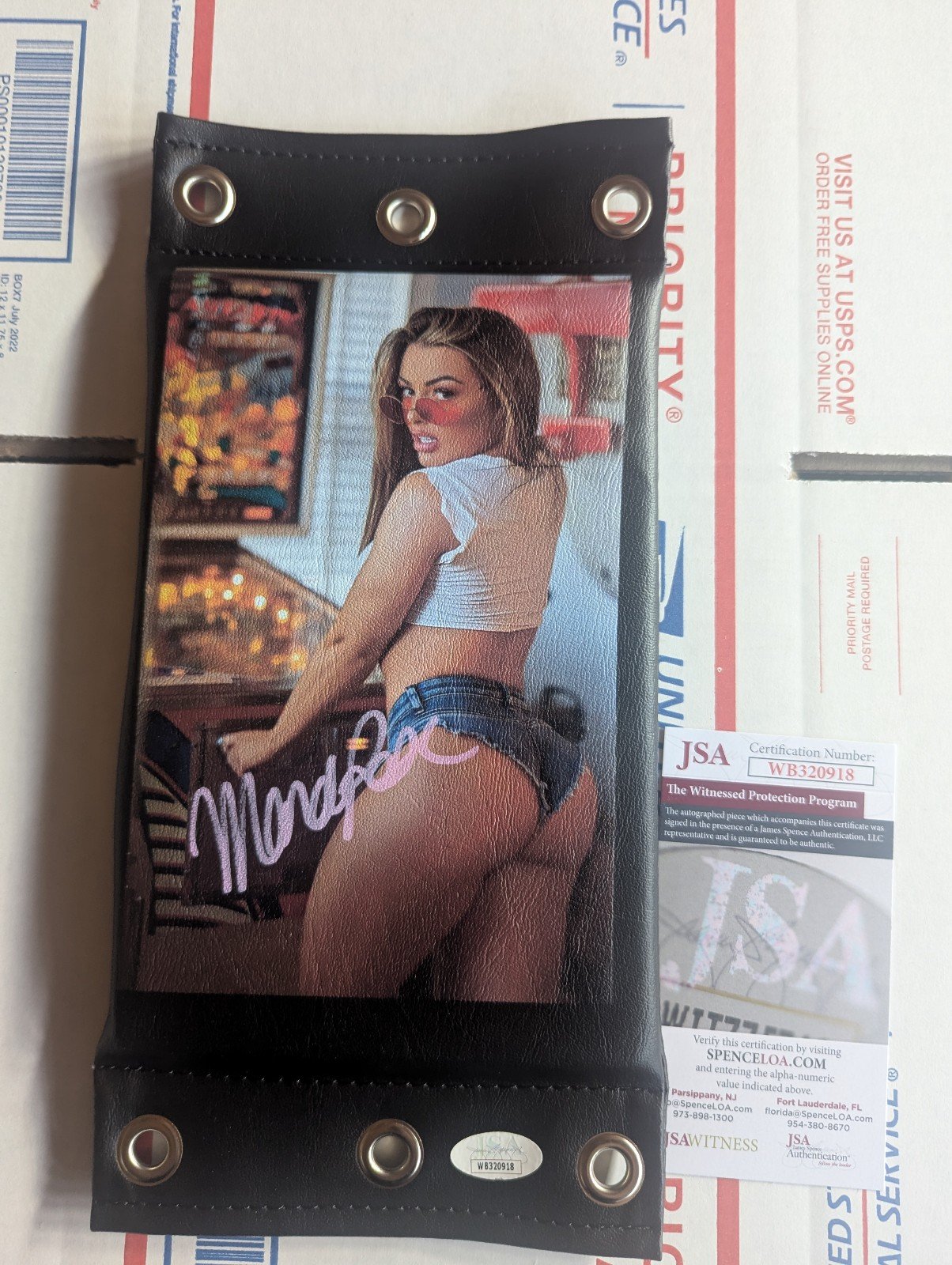 *SIGNED* Mandy Rose turnbuckle pad JSA COA WWE AEW wrestling