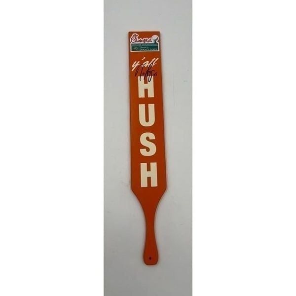 Nancy Lopez Signed Chick-fil-A Charity Championship Hush Paddle Stick Orange