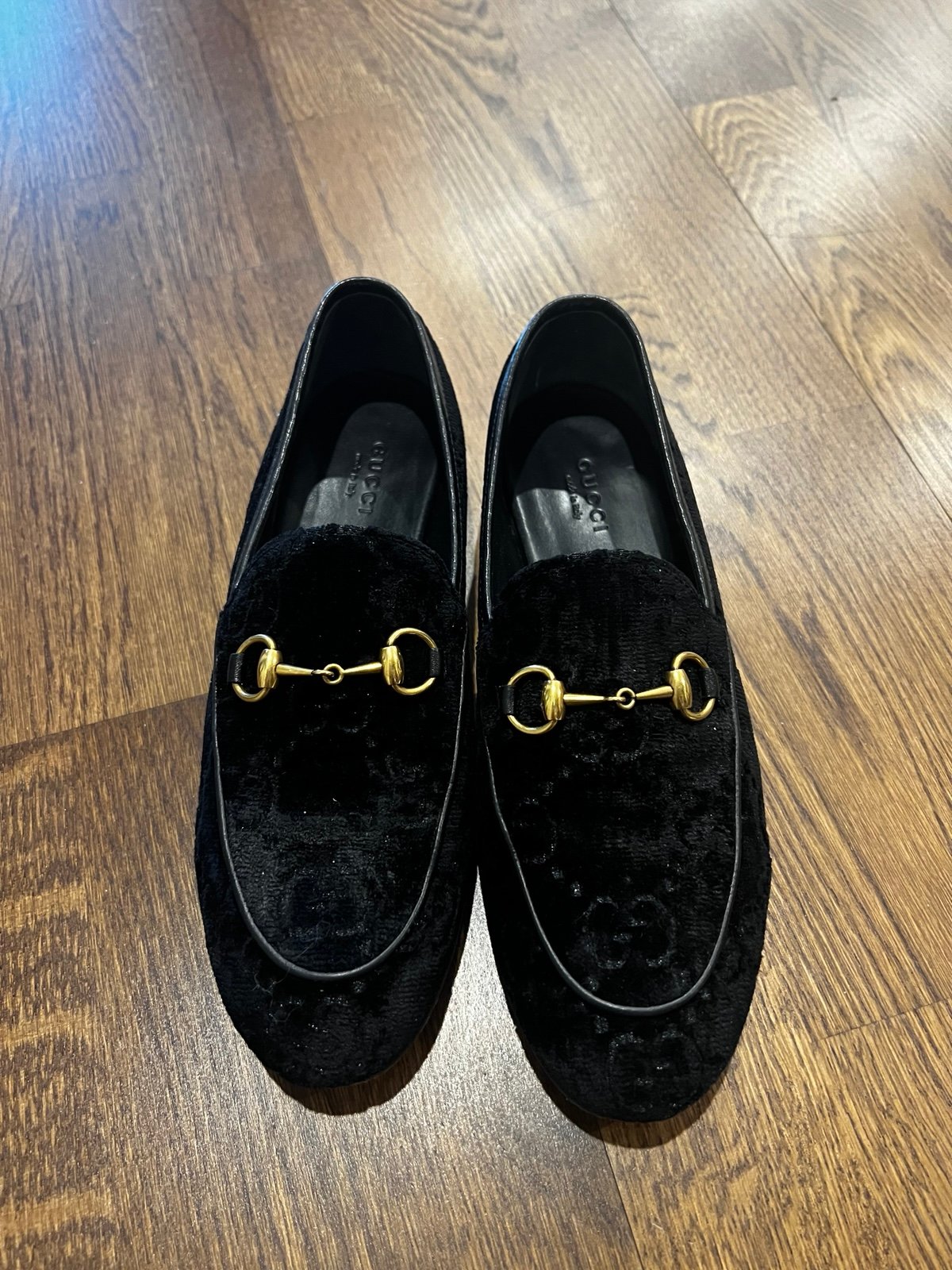 Gucci Women’s Jordaan Black Velvet Loafer